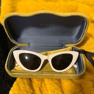 Saint Laurent white cat eye Sunglasses